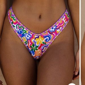 Bydee Swim Panama Bottoms in Salsa Print